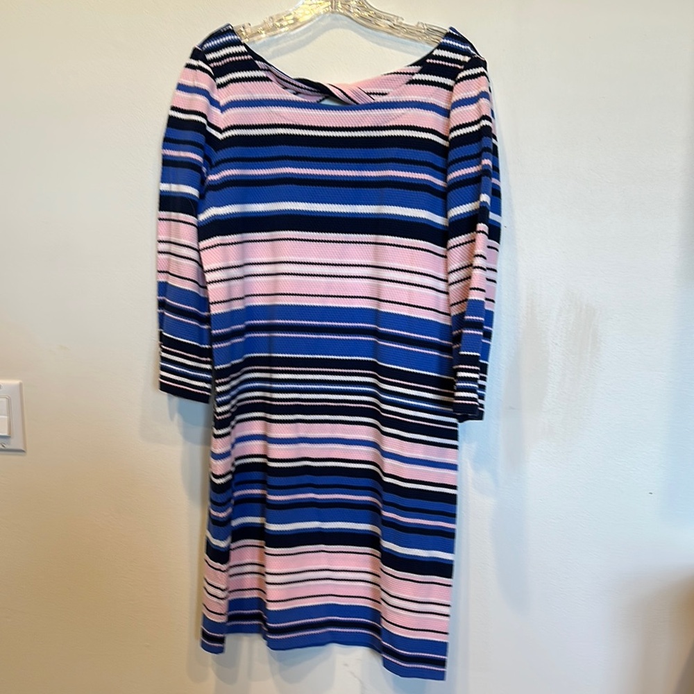 Lilly Pulitzer Striped Blue and Pink Knit Dress